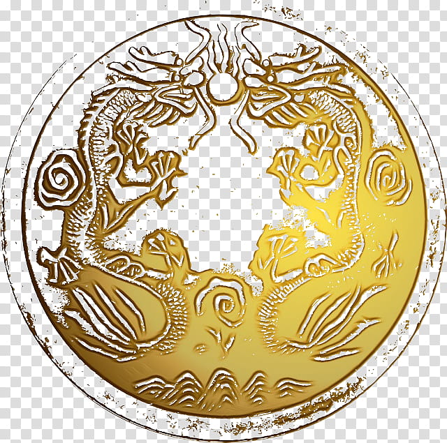 Circle Gold, Coin, Animal, Metal, Crest, Emblem, Symbol transparent background PNG clipart