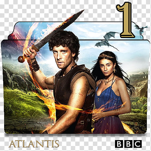 Atlantis series and season folder icons, Atlantis S ( transparent background PNG clipart