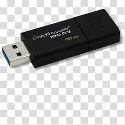 Devices Alpha Icons n , Pen Drive USB . Kingston DT G GB, , black DataTraveler  G  GB flash drive illustration transparent background PNG clipart
