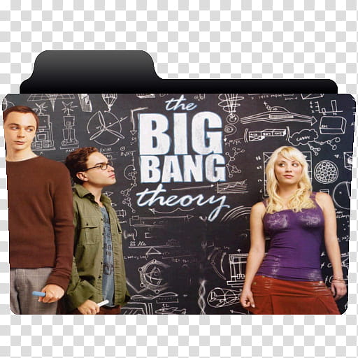 TV shows folder icons, big bang .. transparent background PNG clipart