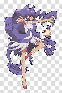 Anime Female Character Pixel Art - Anime Wallpaper HD