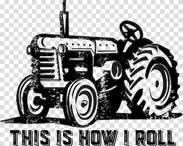 Tractor Automotive Tire, John Deere, Massey Ferguson, Agriculture, Silhouette, Allischalmers, Black And White
, Vehicle transparent background PNG clipart