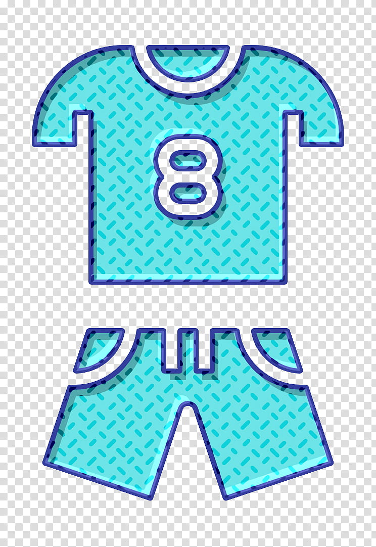 Clothes icon Shirt icon Sport icon, Clothing, Blue, Turquoise, Aqua, Sportswear, Baby Toddler Clothing, Tshirt transparent background PNG clipart
