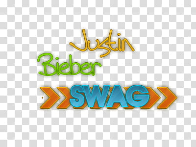Texto Justin Bieber Swag transparent background PNG clipart
