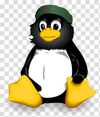 Che-Tux: Linux + Communism SVG, Linux logo transparent background PNG clipart