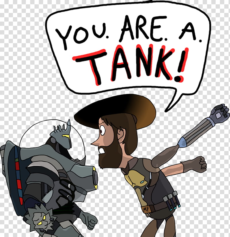 Reinhardt thinks he&#;s a DPS transparent background PNG clipart