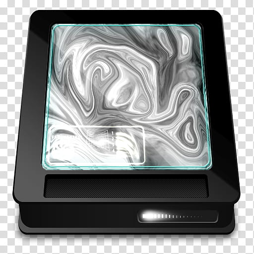 Organic HD Black, square black wireless equipment illustration transparent background PNG clipart