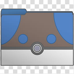 Pokeball Set  of  Computer Folder Icons, Heavyball, blue and brown folder illustration transparent background PNG clipart