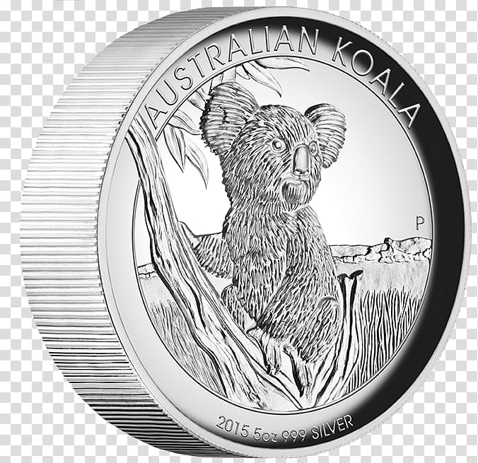 Koala, Perth Mint, Coin, Silver, Proof Coinage, Silver Coin, Royal Australian Mint, New Zealand Mint transparent background PNG clipart