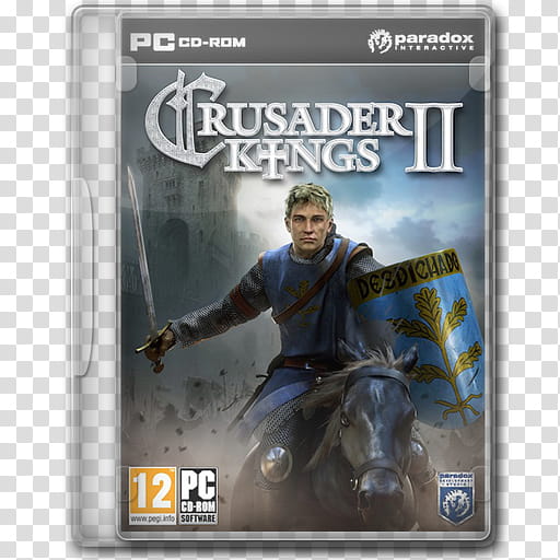 Game Icons , Crusader-Kings-II, Crusader Kings II DVD case transparent background PNG clipart