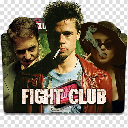 Brad Pitt Movie Collection Folder Icon , Fight Clubx transparent background PNG clipart