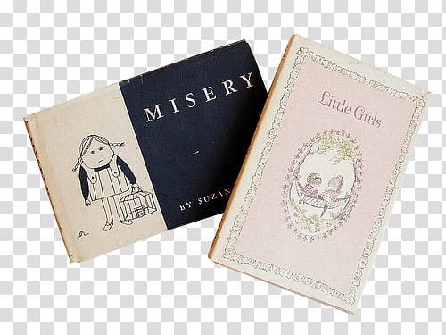 Little Girls and Misery book transparent background PNG clipart