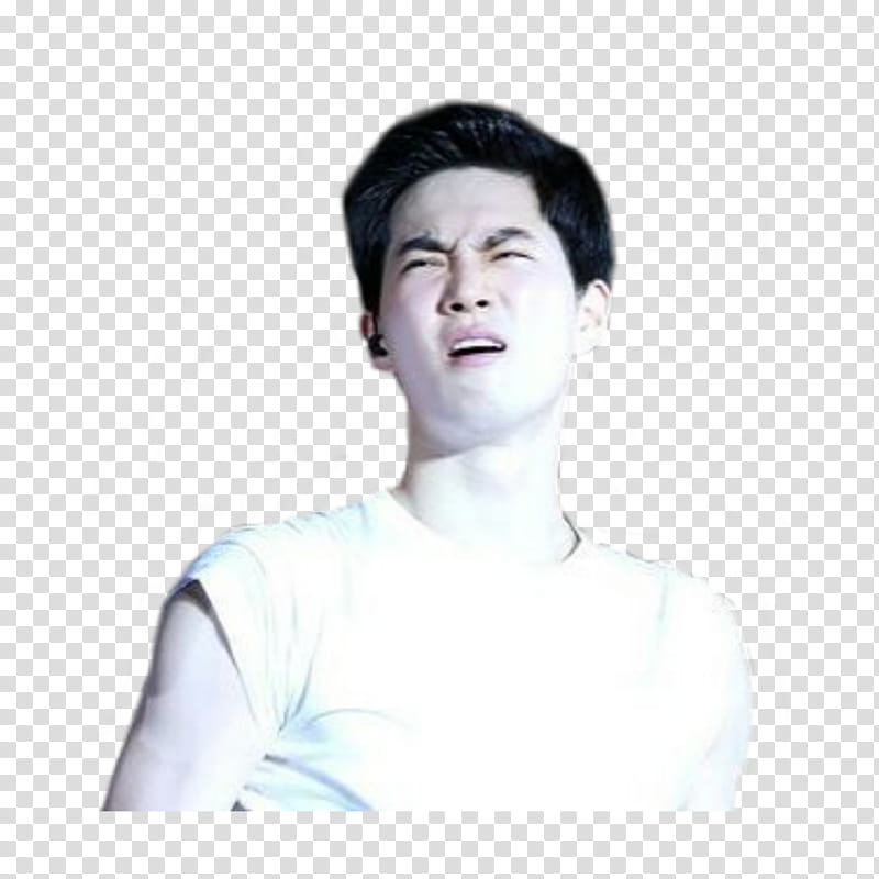 KPOP MEME EPISODE  EXO, man wearing white top transparent background PNG clipart