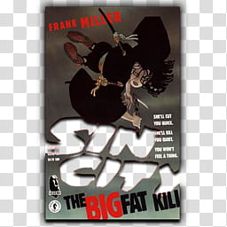 Sin City iCon Collection Vista, Big Fat Kill Poster Var_x transparent background PNG clipart