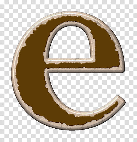 Brown e letter illustration transparent background PNG clipart HiClipart