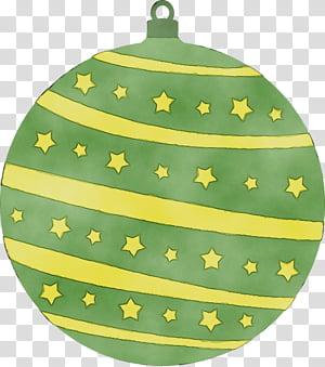 Christmas ornament, Watercolor, Paint, Wet Ink, Green, Yellow, Holiday Ornament, Christmas Decoration transparent background PNG clipart thumbnail