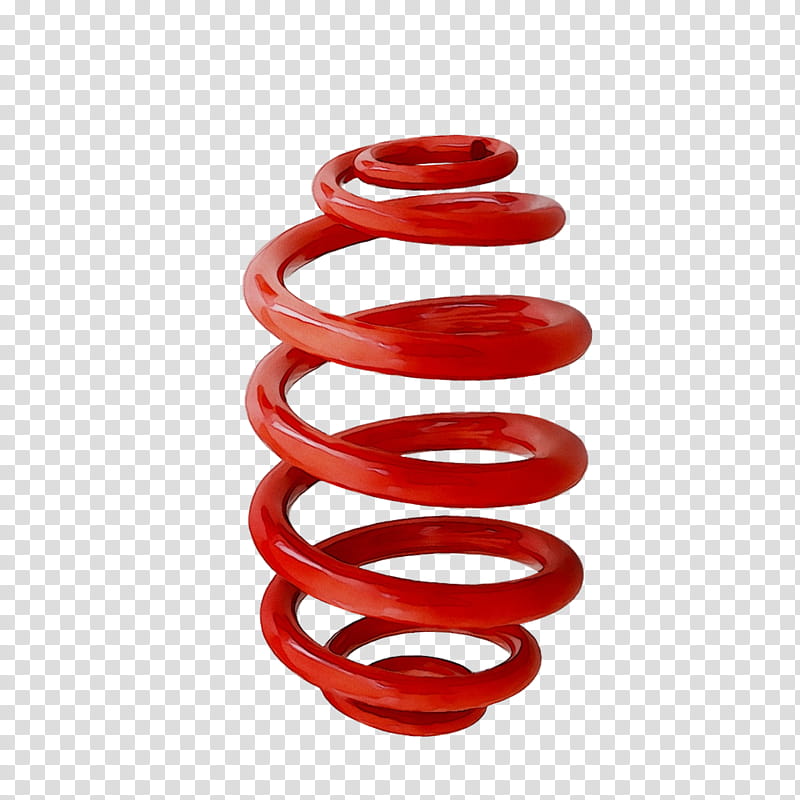 Spring, Body Jewellery, Human Body, Coil Spring, Red, Suspension Part, Spiral transparent background PNG clipart
