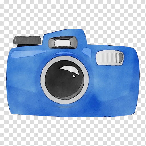 blue camera digital camera cameras & optics disposable camera, Watercolor, Paint, Wet Ink, Cameras Optics, Plastic, Electric Blue, Bag transparent background PNG clipart