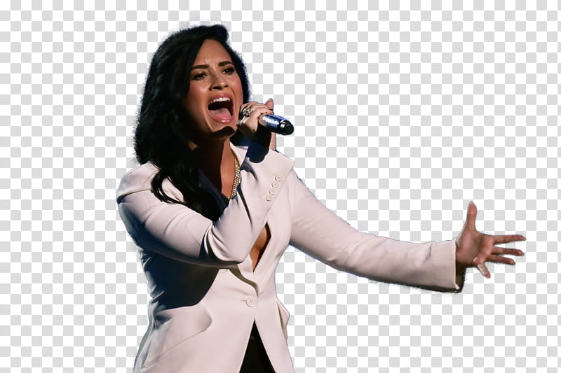 Demi Lovato th Grammy Award Performance ,  transparent background PNG clipart