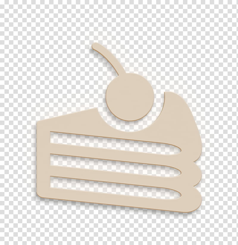 Sweet cake piece icon food icon Cake icon, Beige, Finger, Thumb transparent background PNG clipart