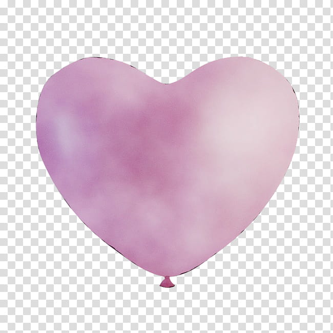 pink heart balloon magenta party supply, Watercolor, Paint, Wet Ink transparent background PNG clipart