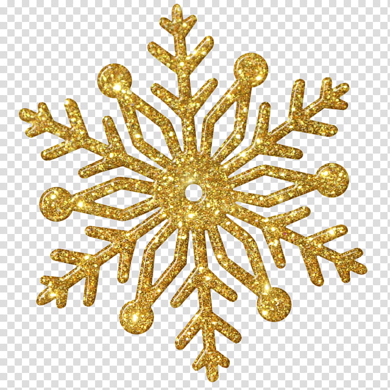 Snowflake Gold Kk, gold-colored cross pendant transparent background PNG clipart