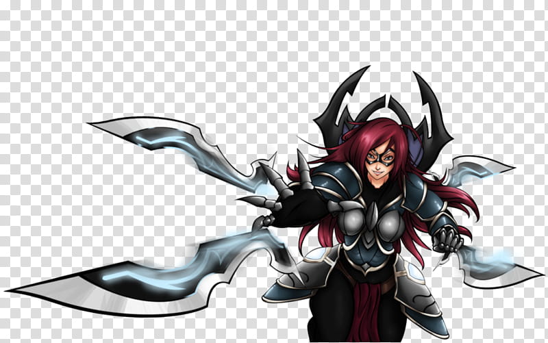 Irelia infiltrating, girl anime character holding weapon transparent background PNG clipart