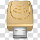 Mac iCons Tosh generics, flashdrive yellow transparent background PNG clipart