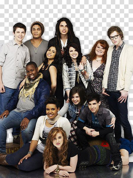 The Glee Project s, group of young adults transparent background PNG clipart