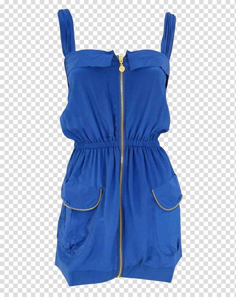clothes, women's blue sleeveless dress transparent background PNG clipart