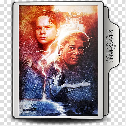 Stephen King movie collection folder icons, The Shawshank Redemption transparent background PNG clipart
