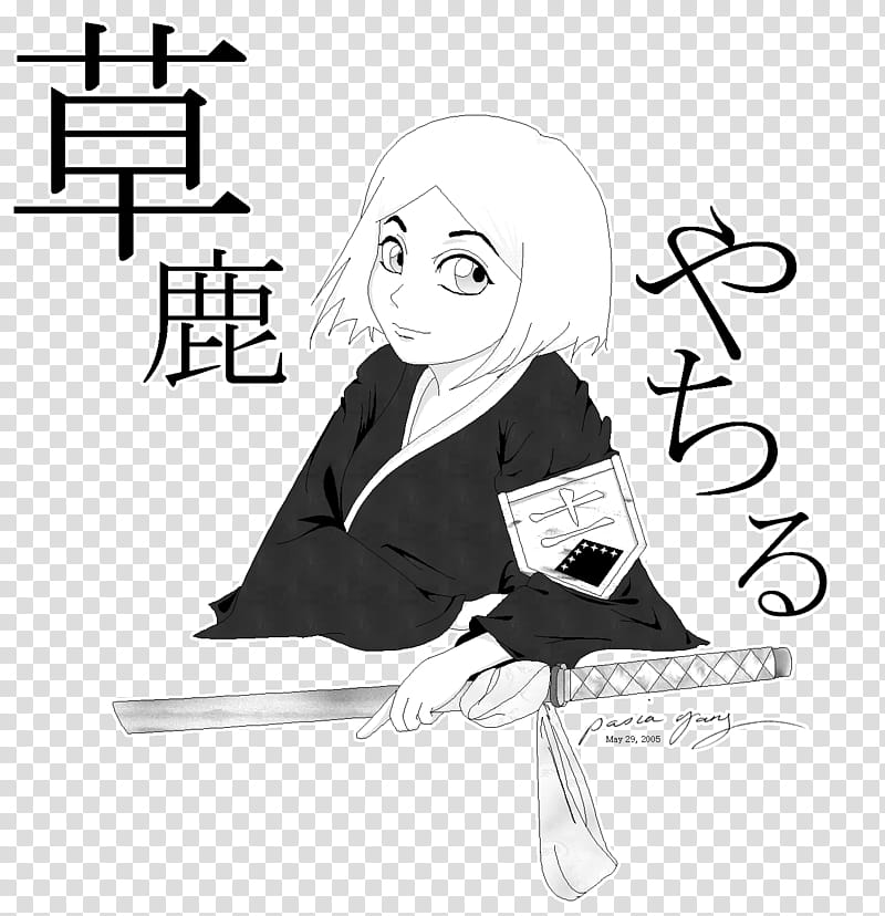 BLEACH: Kusajishi Yachiru, female character sketch transparent background PNG clipart