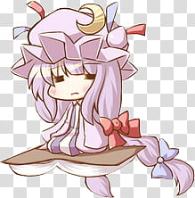 Touhou Icons, Patchouli Knowledge transparent background PNG clipart