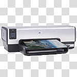 Computers icons , , black and grey HP desktop printer illustration transparent background PNG clipart