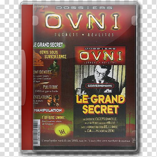 DvD Case Icon Special , Dossiers OVNI Gouvernement Le grand secret DvD Case transparent background PNG clipart