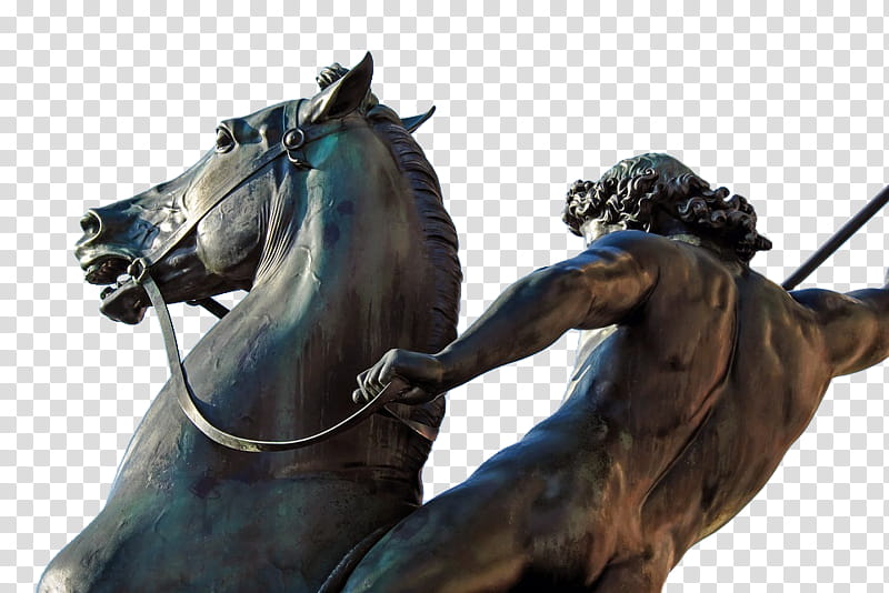 , naked man riding horse statue transparent background PNG clipart