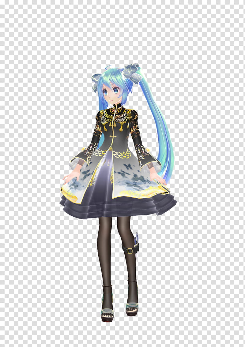 No DL Anymore TDA Chinese Lolita Miku BETA, female anime character illustration transparent background PNG clipart