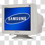 Computers icons , , white Samsung CRT computer monitor transparent background PNG clipart