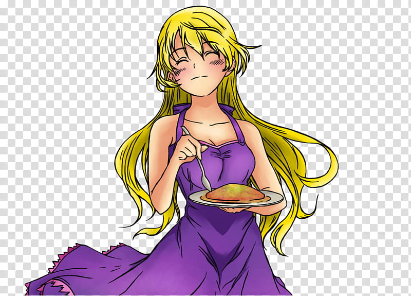 Shokugeki No Soma Happy Nakiri Erina, yellow haired female character illustration transparent background PNG clipart