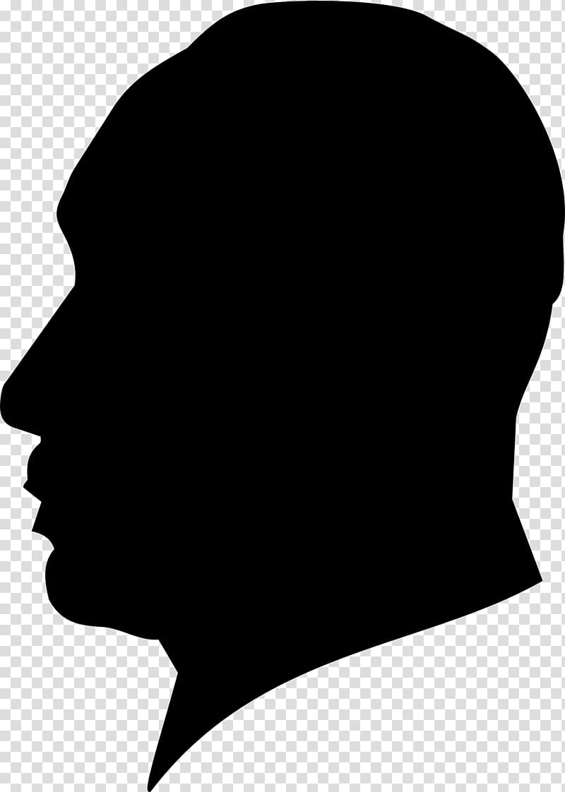 Man, Silhouette, Face, Black, Head, Chin, Nose, Cheek transparent background PNG clipart
