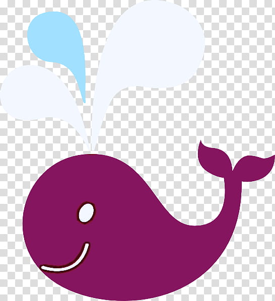 purple violet whale cetacea, Marine Mammal, Smile transparent background PNG clipart