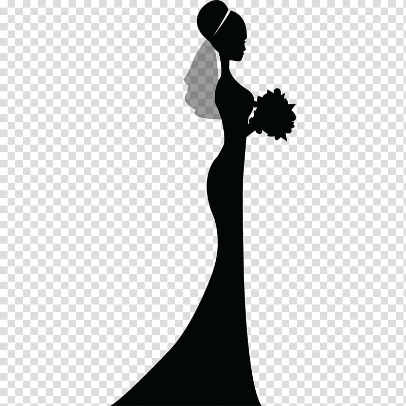 Wedding Invitation, Bride, Bridegroom, Silhouette, Dress, Bridesmaid, Religious Veils, Wedding Reception transparent background PNG clipart
