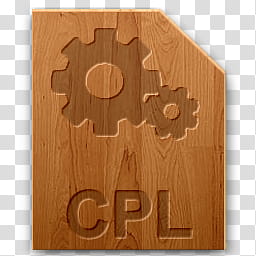 Wood icons for file types, cpl, CPL transparent background PNG clipart