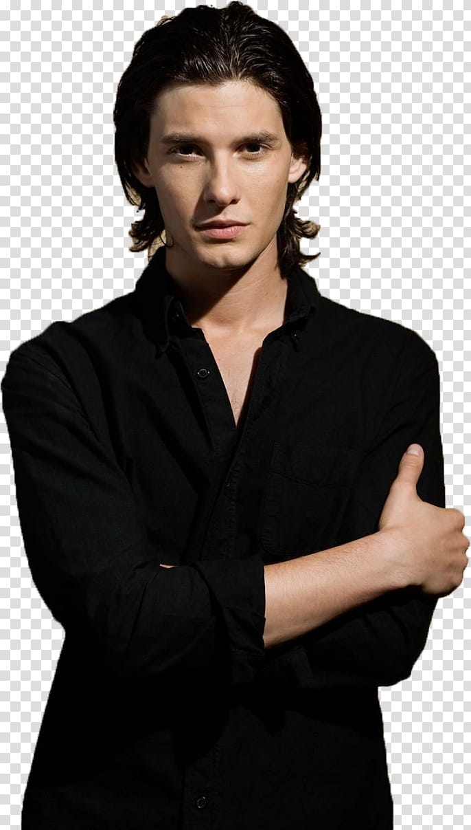 Ben Barnes, man wearing black dress shirt transparent background PNG clipart