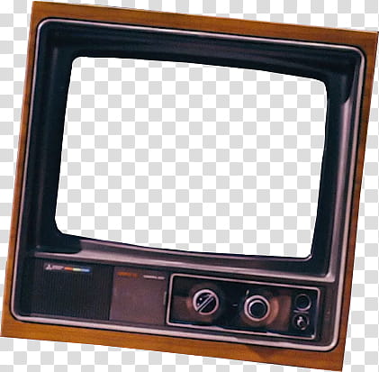 black and brown CRT television transparent background PNG clipart