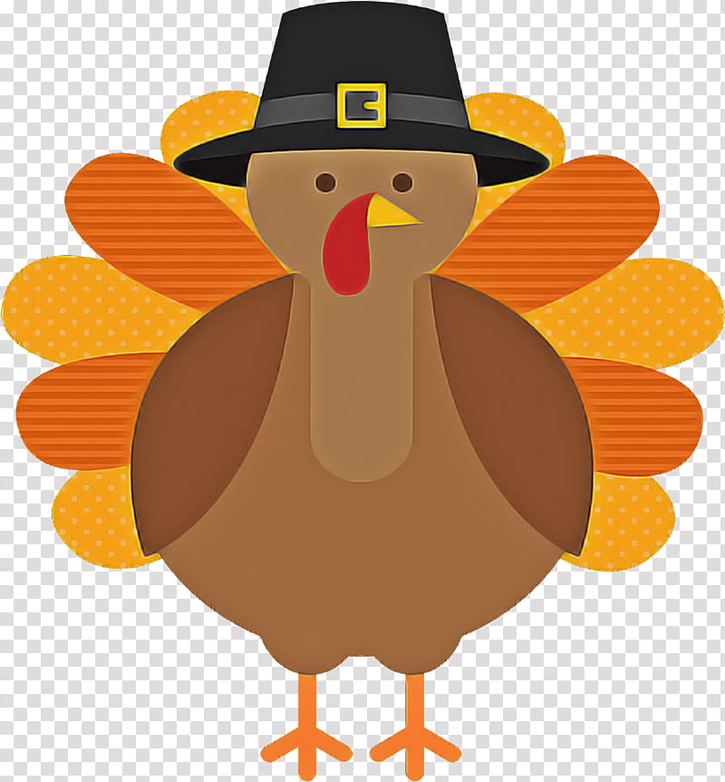 Thanksgiving, Turkey, Bird, Cartoon, Chicken, Rooster, Beak transparent background PNG clipart