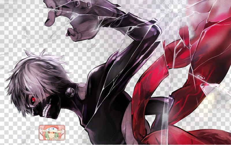 Kaneki (Tokyo Ghoul), Render, male anime character illustration transparent background PNG clipart