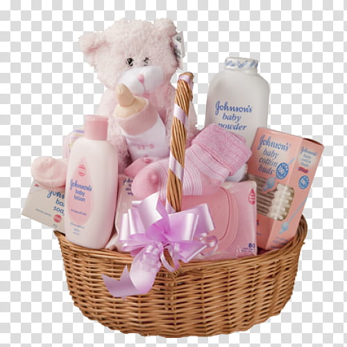 Baby Shower, Food Gift Baskets, Hamper, Infant, Johnsons Baby, Baby Girl Gift Basket, Baby Powder, Childbirth transparent background PNG clipart