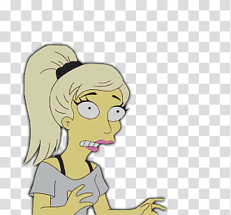 LADY GAGA LOS SIMPSON transparent background PNG clipart