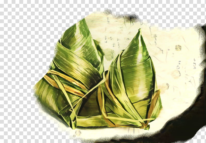 Banana Leaf, Zongzi, Bilibili, Suman, Salted Duck Egg, Welsh Onion, Painting, Dragon Boat Festival transparent background PNG clipart